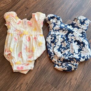Baby Gap Linen Puff Sleeve One Piece 6-12 months Bundle